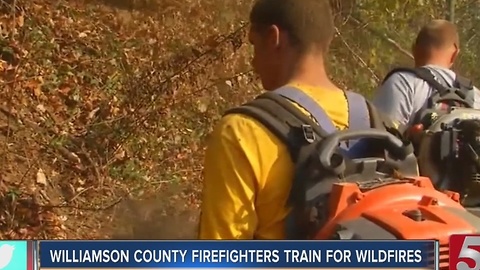Middle Tennessee Firefighters Train To Fight Wildfires