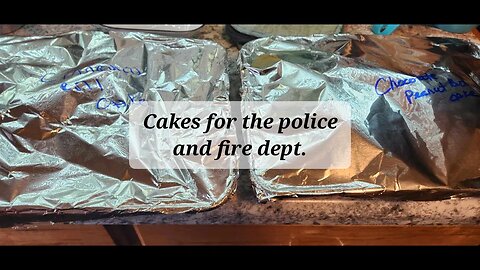 Cakes for fire and police dept #givebacktothecommunity