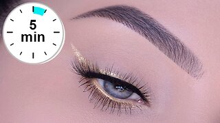 5 MINUTE EASY Golden Eyeliner Tutorial | Maven Beauty