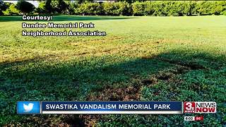 City covers Nazi symbol found at memorial park