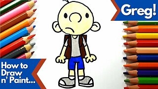 How to draw and paint Greg from Diary of a Wimpy Kid