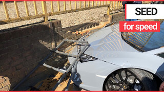Stupid driver crashes £250K Lamborghini