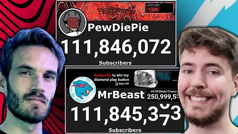 The full story of PewDiePie and MrBeast