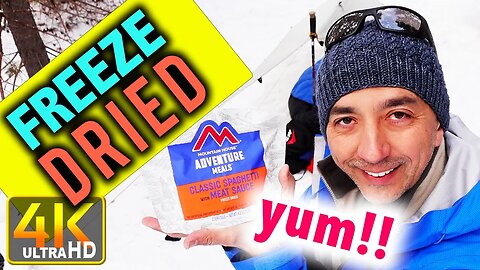 Cooking Freeze Dried Food Winter Camping Tips Tricks (4k UHD)