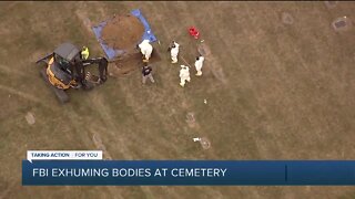 Investigators exhume unidentified bodies to collect DNA and find families closure