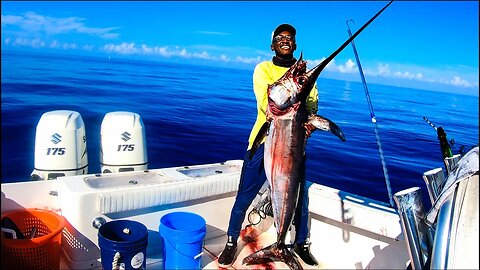 Daytime Swordfishing In South Florida | Broadbill Swordfish Catch and Cook