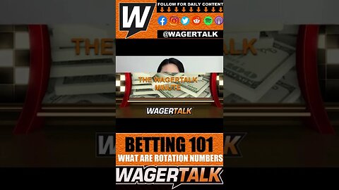 What are Rotation Numbers When Betting Sports? ⏱️ WagerTalk Minute #shorts