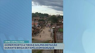 Crime Contra a Vida: Homem Morto a Tiros e Golpes de Facão Durante Briga de Família em Nanuque.