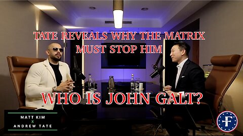 Andrew Tate W/ MONUMENTAL INTERVIEW. WHY THE MATRIX MUST STOP HIM PART 1. TY JGANON, SGANON
