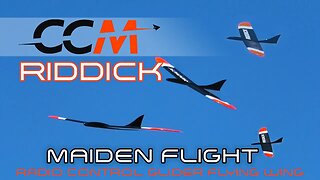 CCM RIDDICK, 1.2M RC Flying Wing Maiden Flight