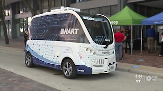 HART launching driverless shuttle in downtown Tampa