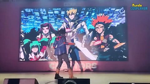 Apresentação Cosplay de Yusei Fudo, do anime Yu-Gi-Oh! 5D’s, no Concurso Cosplay da CCXP 2022