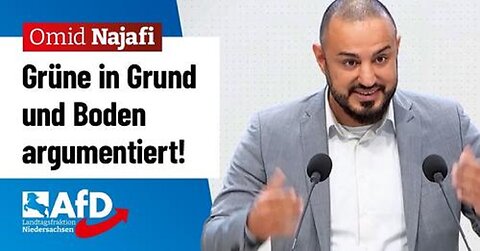 Grüne in Grund und Boden argumentiert! – Omid Najafi (AfD)