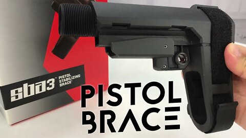 SB Tactical SBA3 5 Position Adjustable Pistol Stabilizing Brace Unboxing