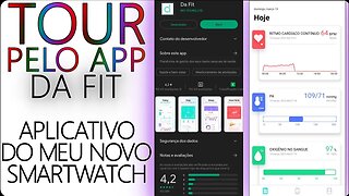 tour pelo APP Da Fit - Aplicativo do meu novo smartwatch C20