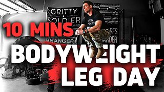 10 Minute BODYWEIGHT Leg Day | NO EQUIPMENT | Home Workout