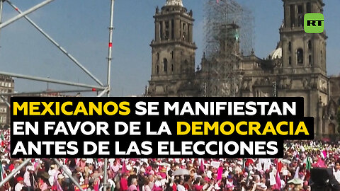 López Obrador ve bien la protesta de la oposición por la democracia