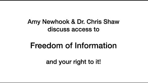 FREEDOM OF INFORMATION - YOU HAVE A RIGHT TO IT