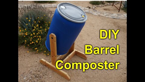 DIY composter tumbler - 55 gallon barrel project