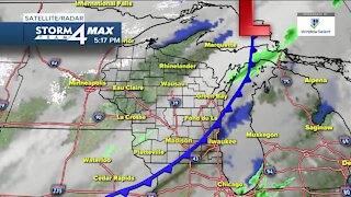 Cold front moves through Tuesday evening