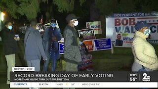 Record-breaking day of early voting