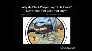 Saggin' Pants: From Slavery To Modern Day #sagging #slavery #blackhistory