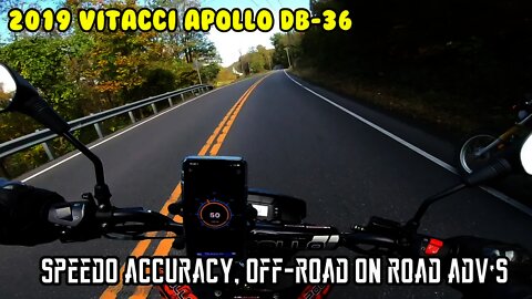 [E2] On and off road adventures on the Vitacci Apollo DB-36, Speedometer accuracy (Supermoto)