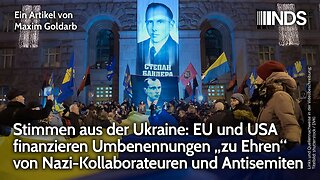 Ukraine: EU und USA finanzieren Umbenennungen „zu Ehren“ von Nazi-Kollaborateuren und Antisemiten