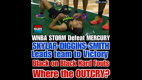 WNBAB #24 Skylar-Diggins_Smith lead team to Victory! WNBA Black on Black hard fouls,