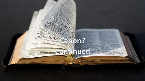 Biblical Canon 2