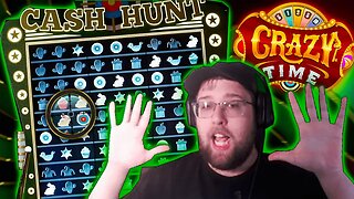 BIG WIN ON A AUTO-PICK CASH HUNT (CRAZY TIME LIVE GAME SHOW)