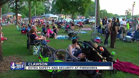 Security ramped up for Clawson's annual Fourth of July fireworks show