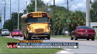 Dozens of children abandoned 10 blocks from school