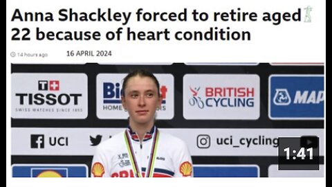 Jabbed British Olympian Retires at 22 with Heart Problem - 16th April 2024
