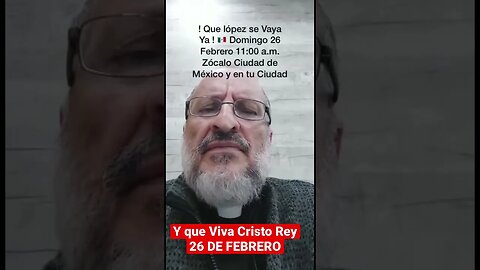 PADRE LÁZARO NÚÑEZ INVITA A PARTICIPAR EN MANIFESTACIÓN EN DEFENSA DEL INE EL 26 DE FEBRERO DE 2023