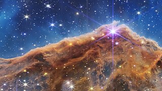 “Cosmic Cliffs” in the Carina Nebula Webb Space Telescope 4K crop 2 #shortvideo #space #photography