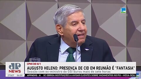 Heleno diz que presença de Cid em reunião das Forças Armadas é “fantasia”