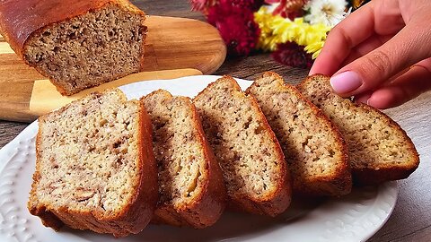 I've Never Eaten Such a Delicious Banana Bread! A Slice of Heaven for Breakfast!