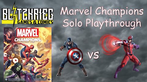 Captain America vs Klaw Marvel Champions Card Game Solo Playthrough