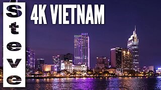 NGUYEN HUE Walking Street - 4K Walking Tour - BONUS DRONE FOOTAGE - Vietnam 🇻🇳