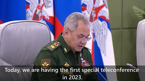 Sergei Shoigu holds special teleconference