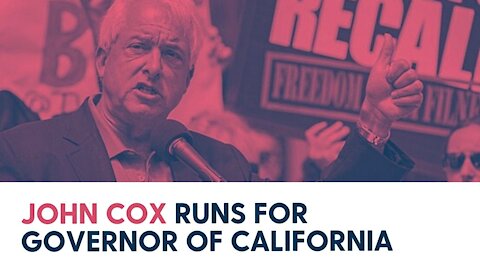 John Cox runs for governor of California