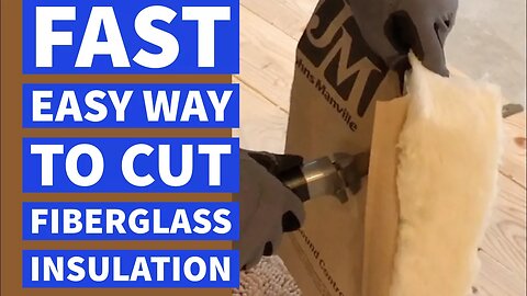 Cut Fiberglass Insulation Fast Easy Way DIY