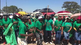 SOUTH AFRICA - Johannesburg - AMCU march (Video) (MBu)