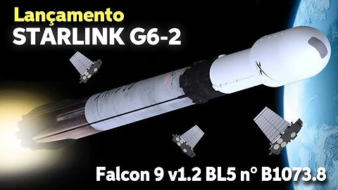 LANÇAMENTO DO FOGUETE FALCON 9 B1067.11 / STARLINK 6-2