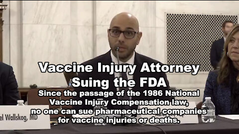 Vaccine Injury Attorney Suing the FDA