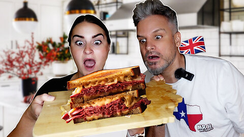 Brits Try [REUBEN SANDWICH] for the first time!