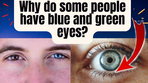 Why does some people has green and blue eyes?