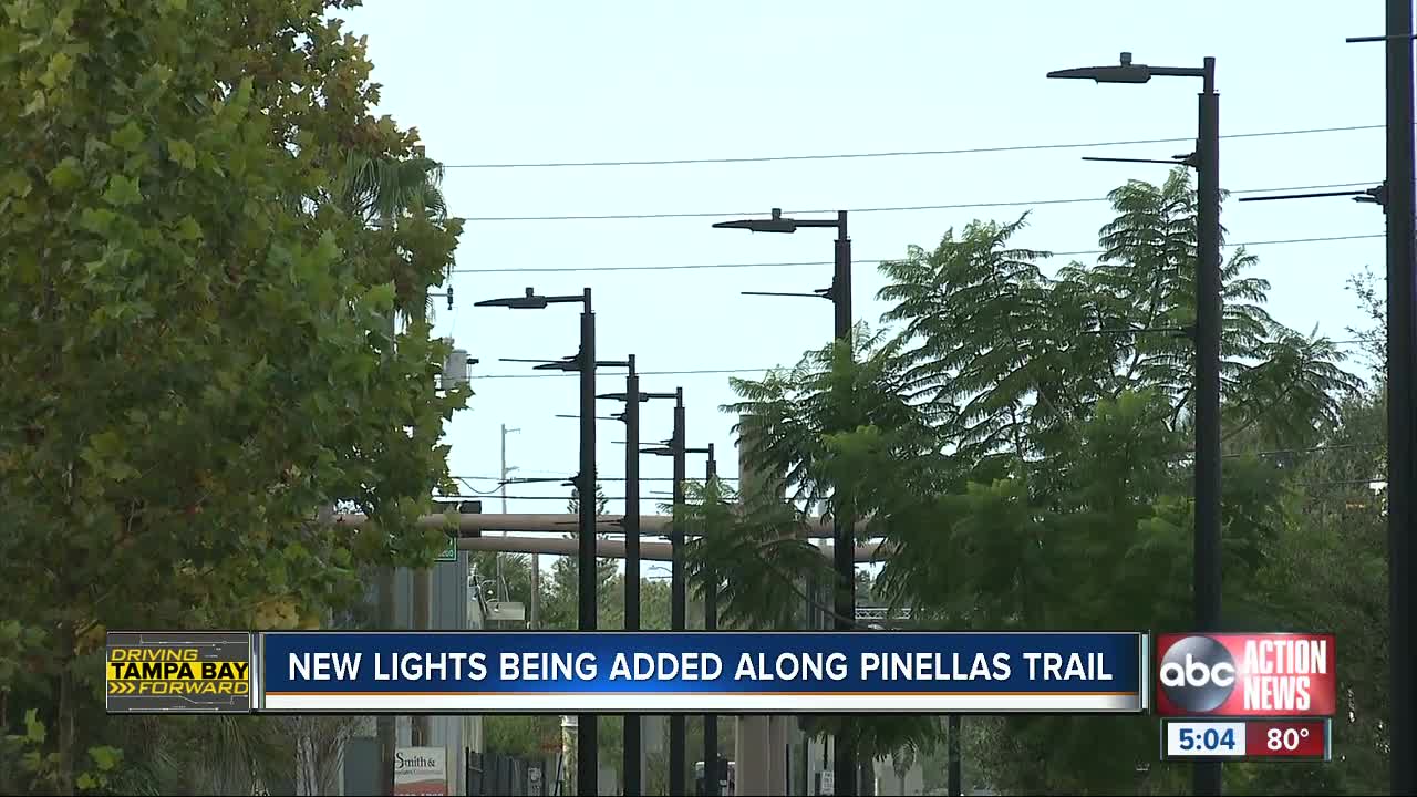 New lights being added along Pinellas trail