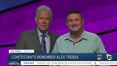 Contestants remember Alex Trebek